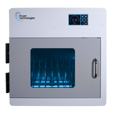 POWER TECHNOLOGIES 10 Bay UV-C Sanitizing & Charging Cabinet - 220V UK, MODEL- CNC-10, SKU- CAB-CNC-B10K-U